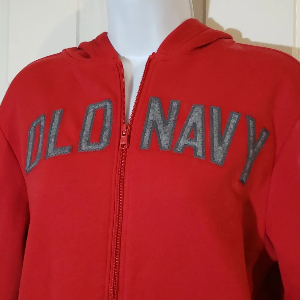 Old Navy Red cotton Blend Hoodie - Picture 3 of 8